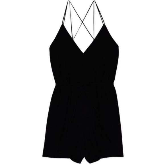 Wilfred Melodique Criss Cross Romper in Black - Picture 5 of 6